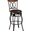 O & X Back Counter Stool Home -Linon 3050712442 RLLD 1