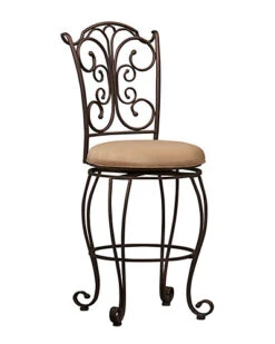 Gathered Back Counter Stool Home