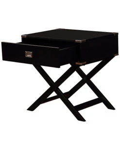 Peggy X Base Black Accent Table Home -Linon 3050719049 RLLD 3